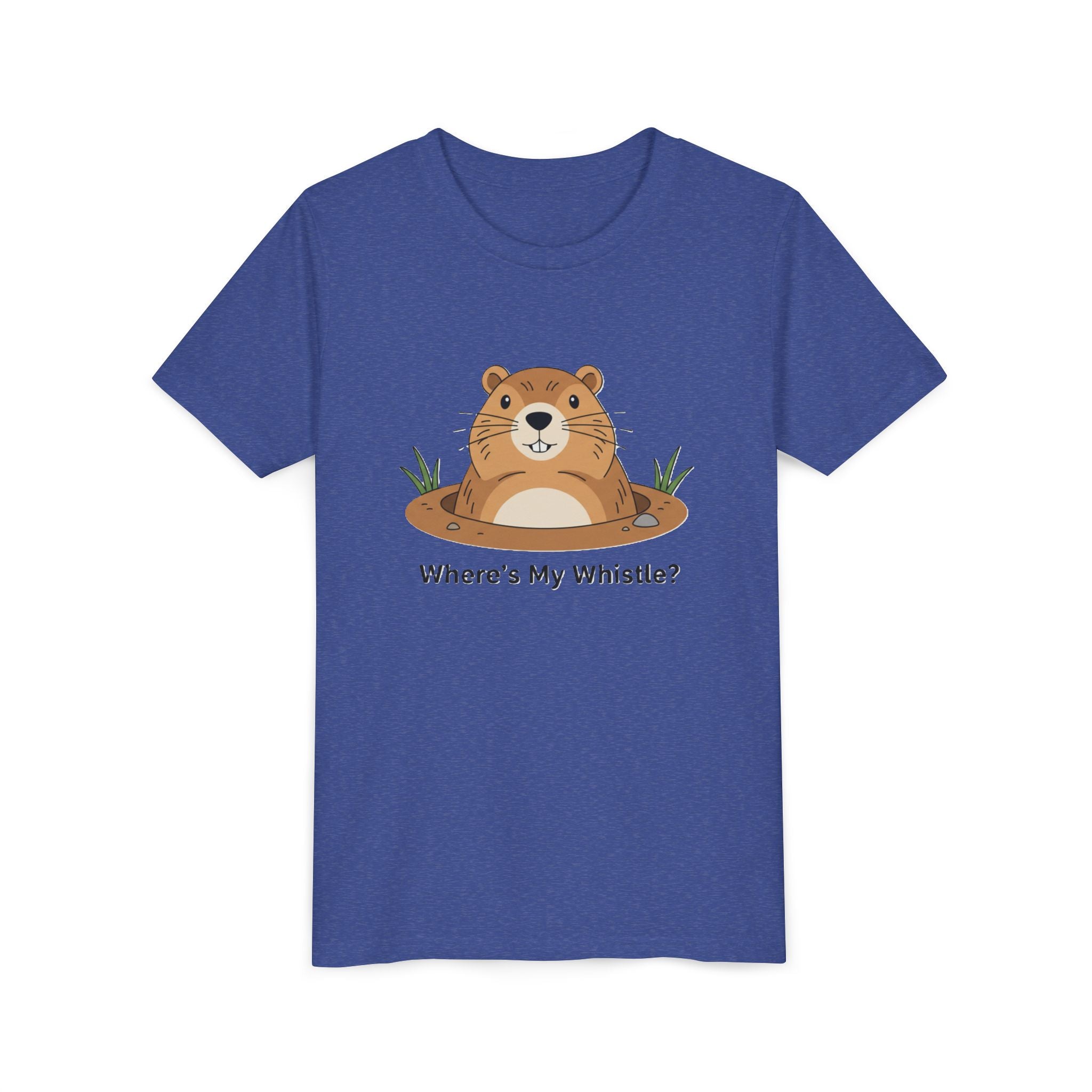 Groundhog Day Kid’s Tee — "Where's My Whistle?" Groundhog Graphic Youth T-Shirt