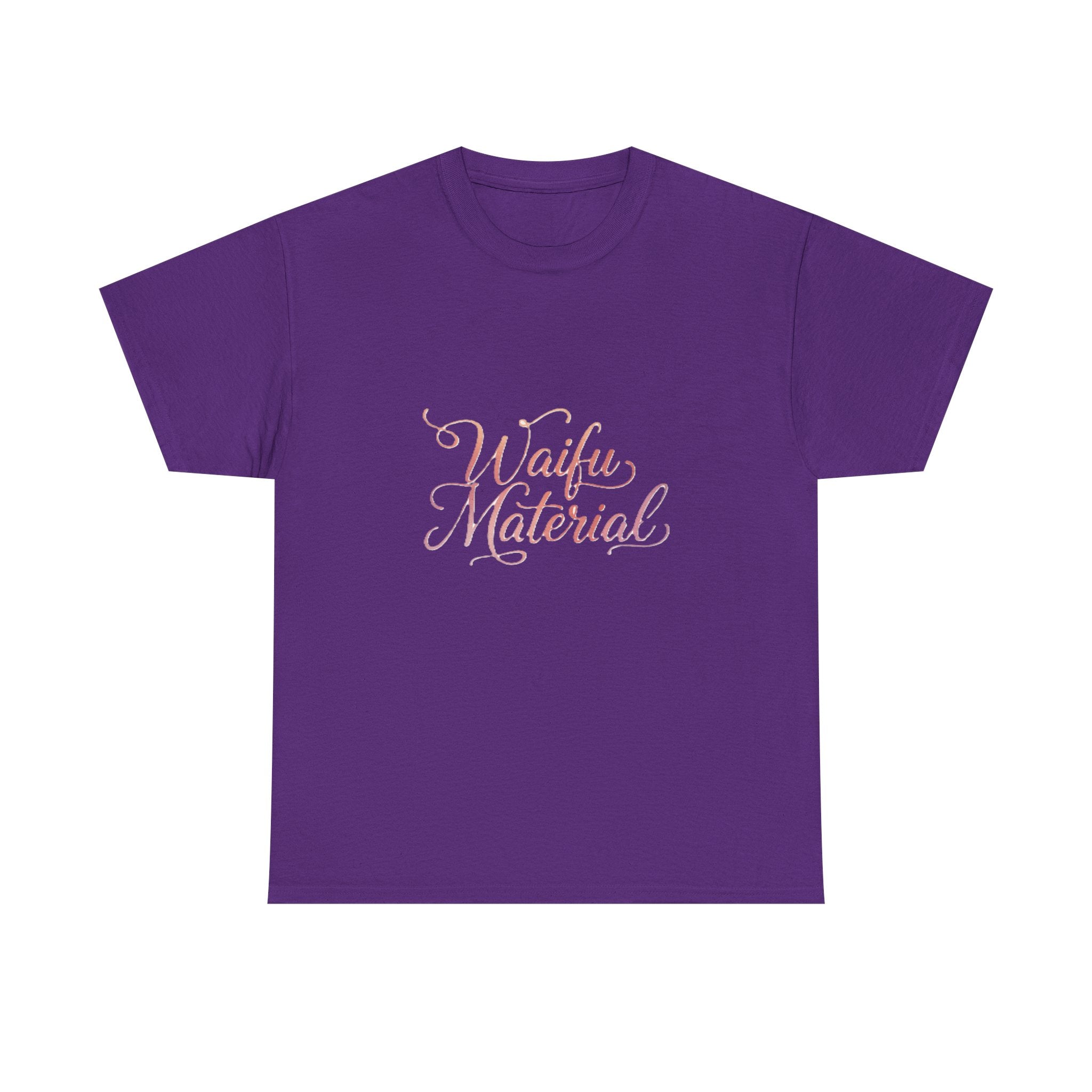 Waifu Material T-Shirt — Cute Pastel Script Anime Fan Tee - Adult