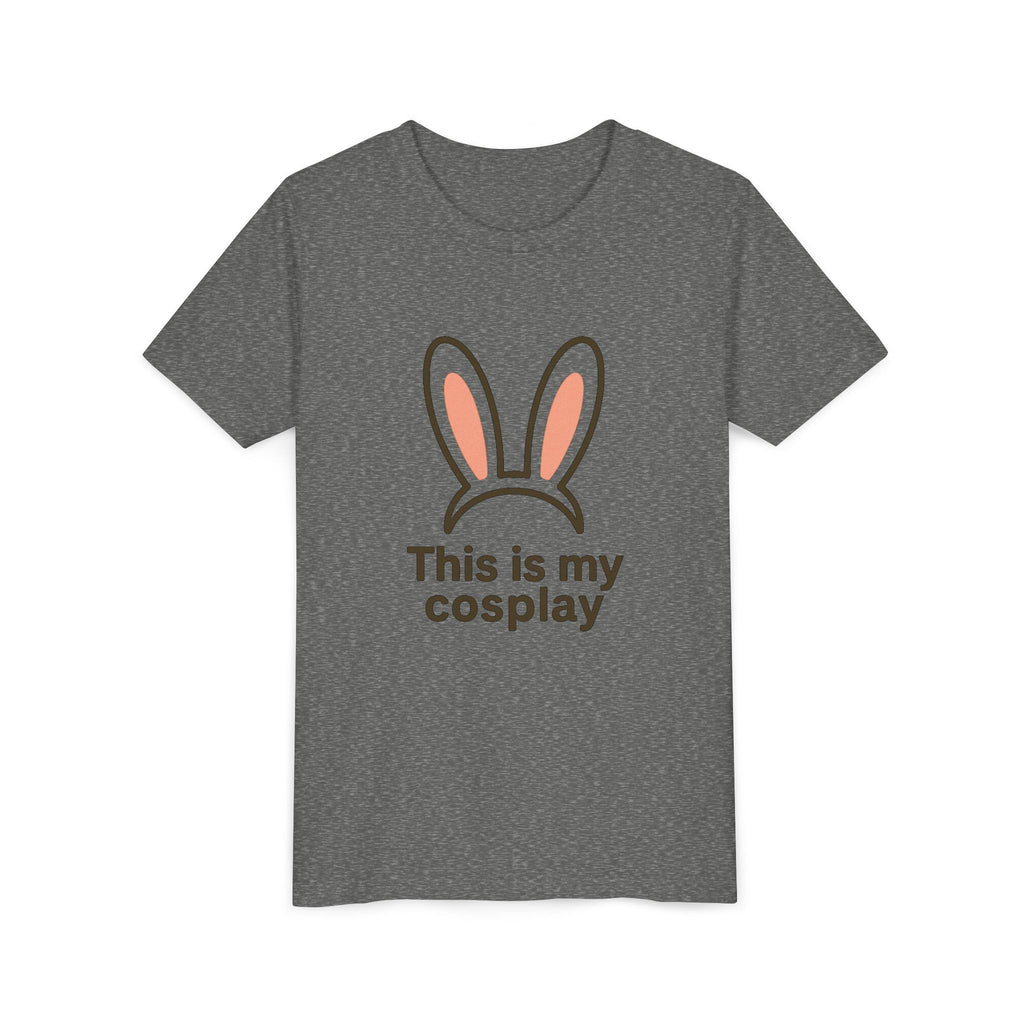 Youth Tee — "This is my cosplay" Bunny Ears Kids T‑Shirt