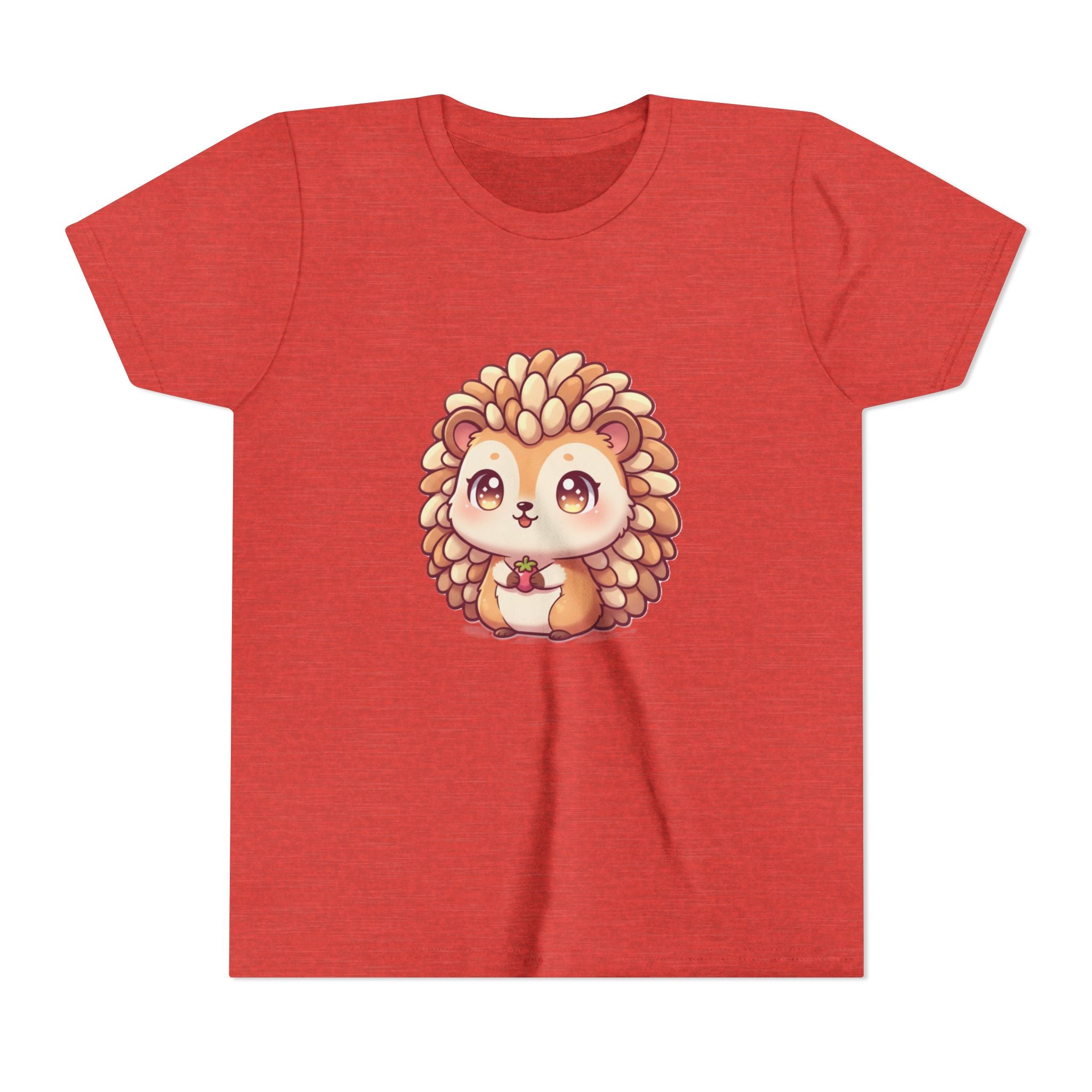 Cute Hedgehog Youth Tee — Adorable Cartoon Woodland Animal Kids Shirt