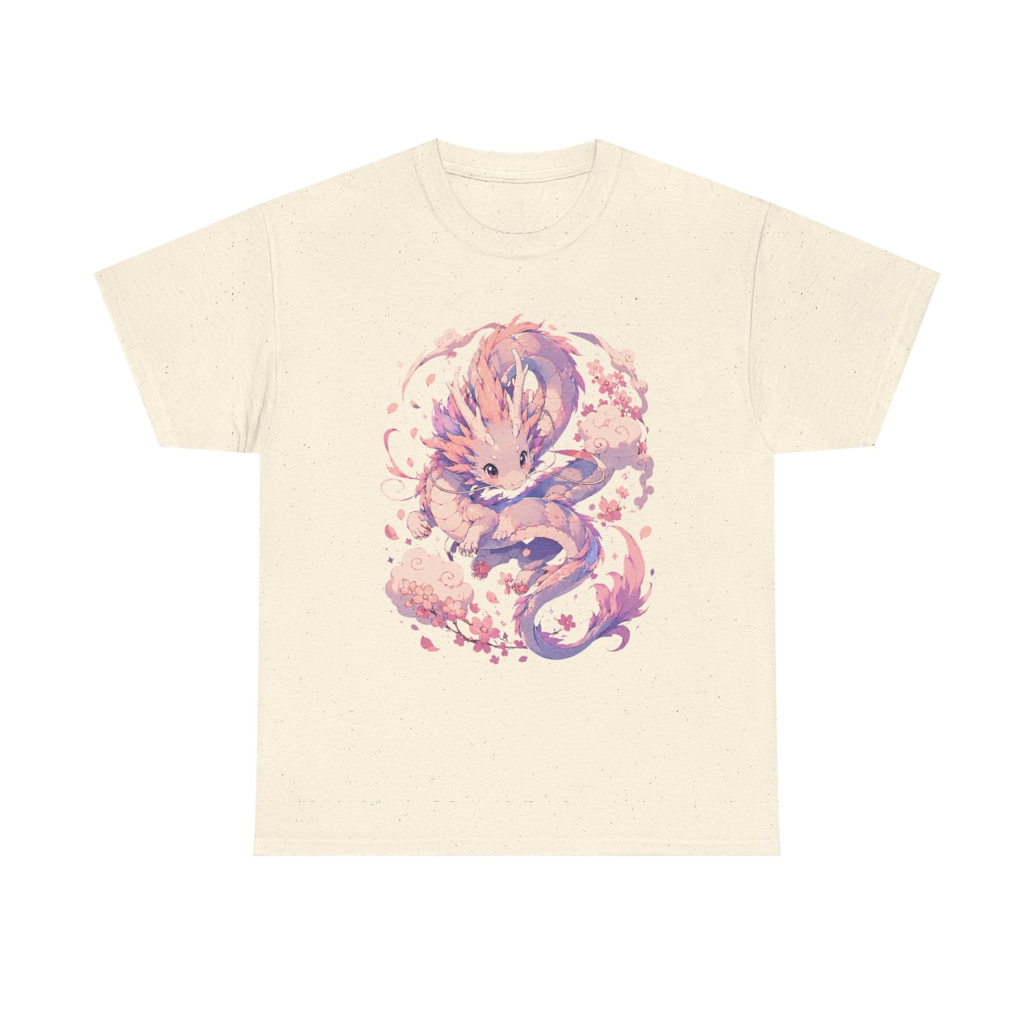 Dragon Fox Tee — Pastel Mythical Creature Graphic Shirt - Adult