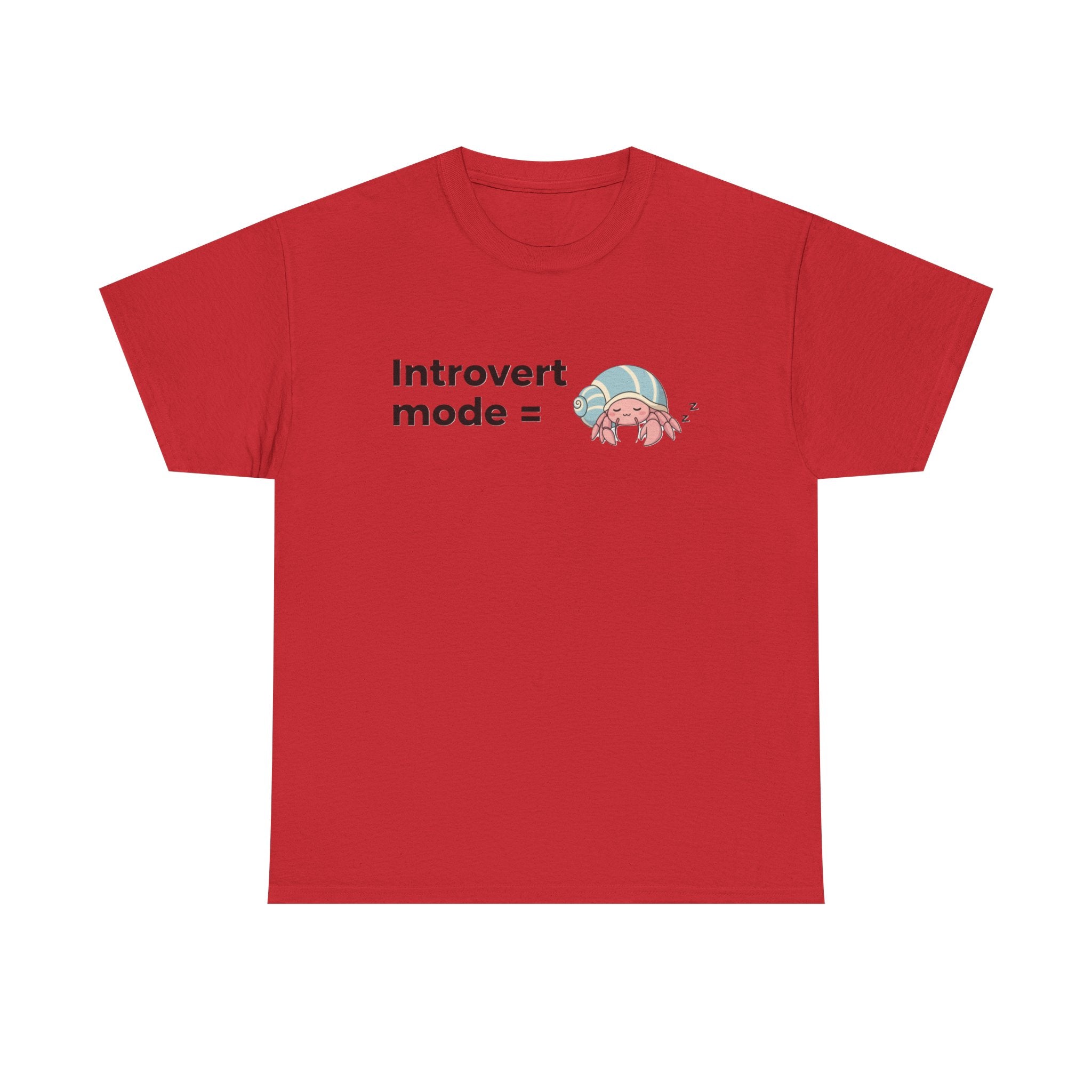 Introvert Mode Graphic Tee — Cute Anime Girl "Introvert mode" T-Shirt - Adult