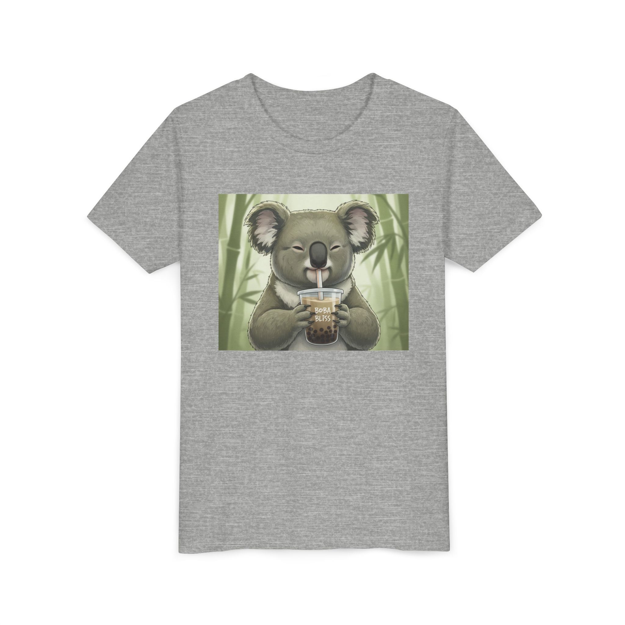 Kids Koala Boba Tea Time T‑Shirt — Cute Koala Drinking Bubble Tea Youth Tee - Kids