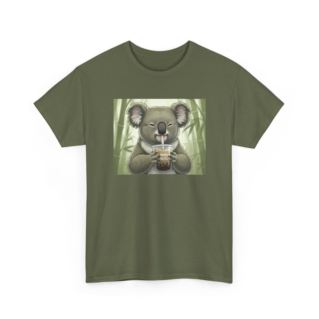 Koala Bubble Tea T‑Shirt — Cute Koala Drinking Boba Graphic Tee - Adult