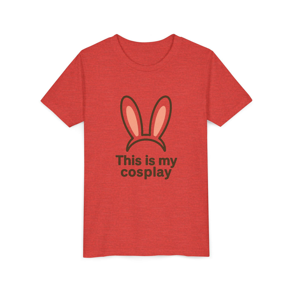 Youth Tee — "This is my cosplay" Bunny Ears Kids T‑Shirt