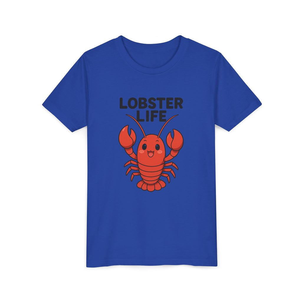 Youth Tee — Cute "Lobster Life" Kids T-Shirt (Summer Beach Shirt)