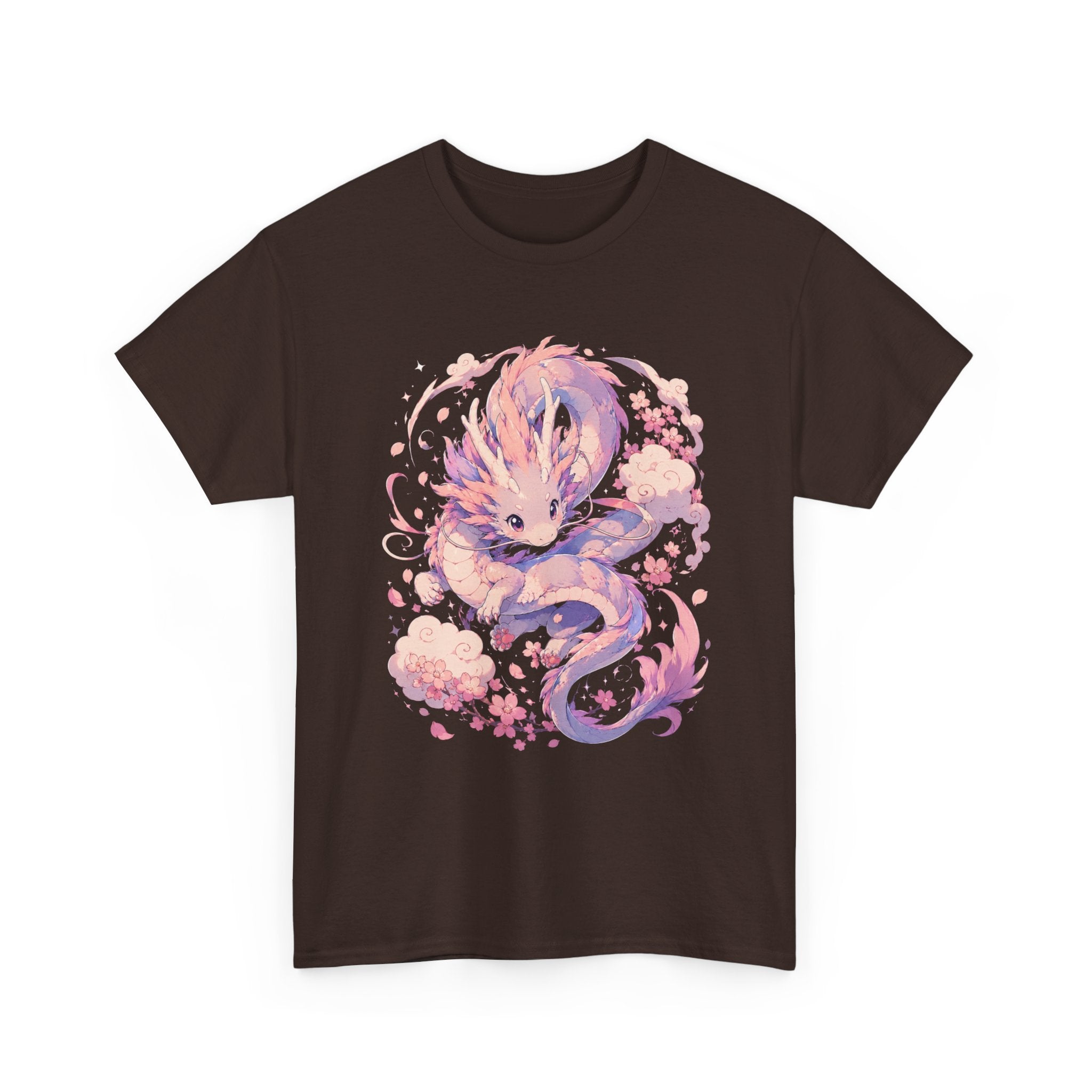 Dragon Fox Tee — Pastel Mythical Creature Graphic Shirt - Adult