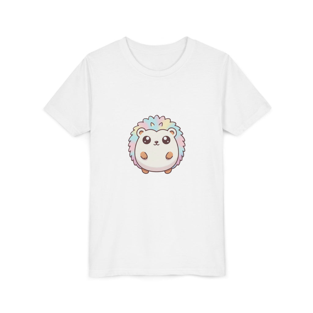 Kids Rainbow Hedgehog T‑Shirt — Cute Pastel Animal Youth Tee