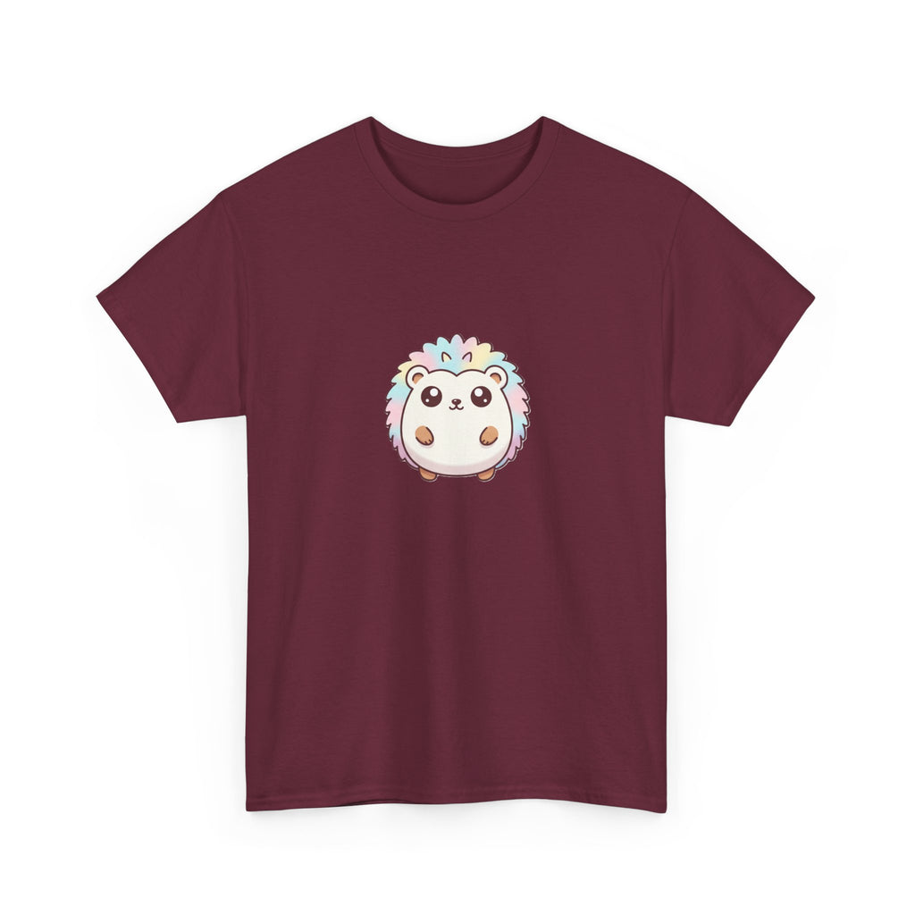Cute Rainbow Hedgehog T-Shirt — Kawaii Animal Graphic Tee - Adult