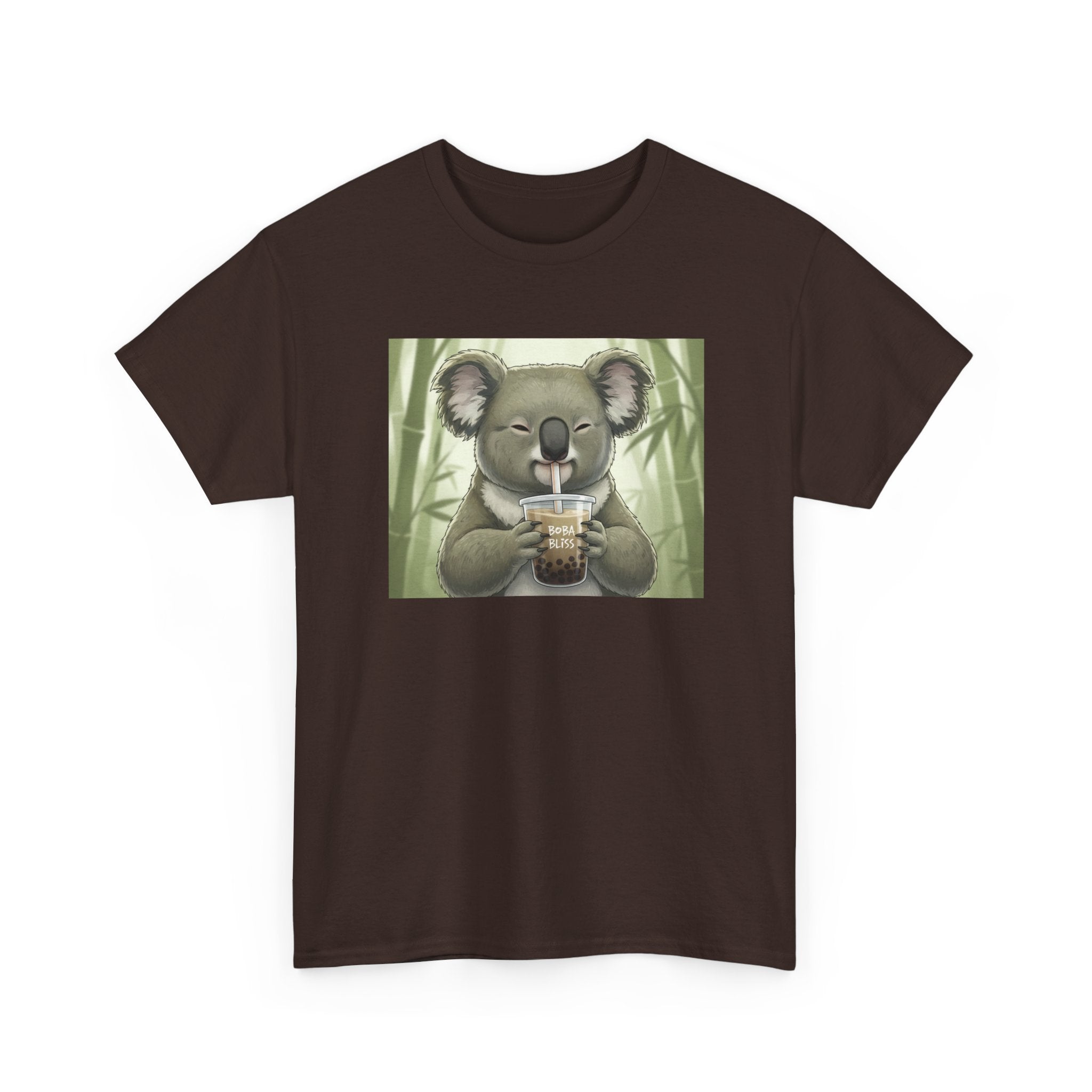 Koala Bubble Tea T‑Shirt — Cute Koala Drinking Boba Graphic Tee - Adult