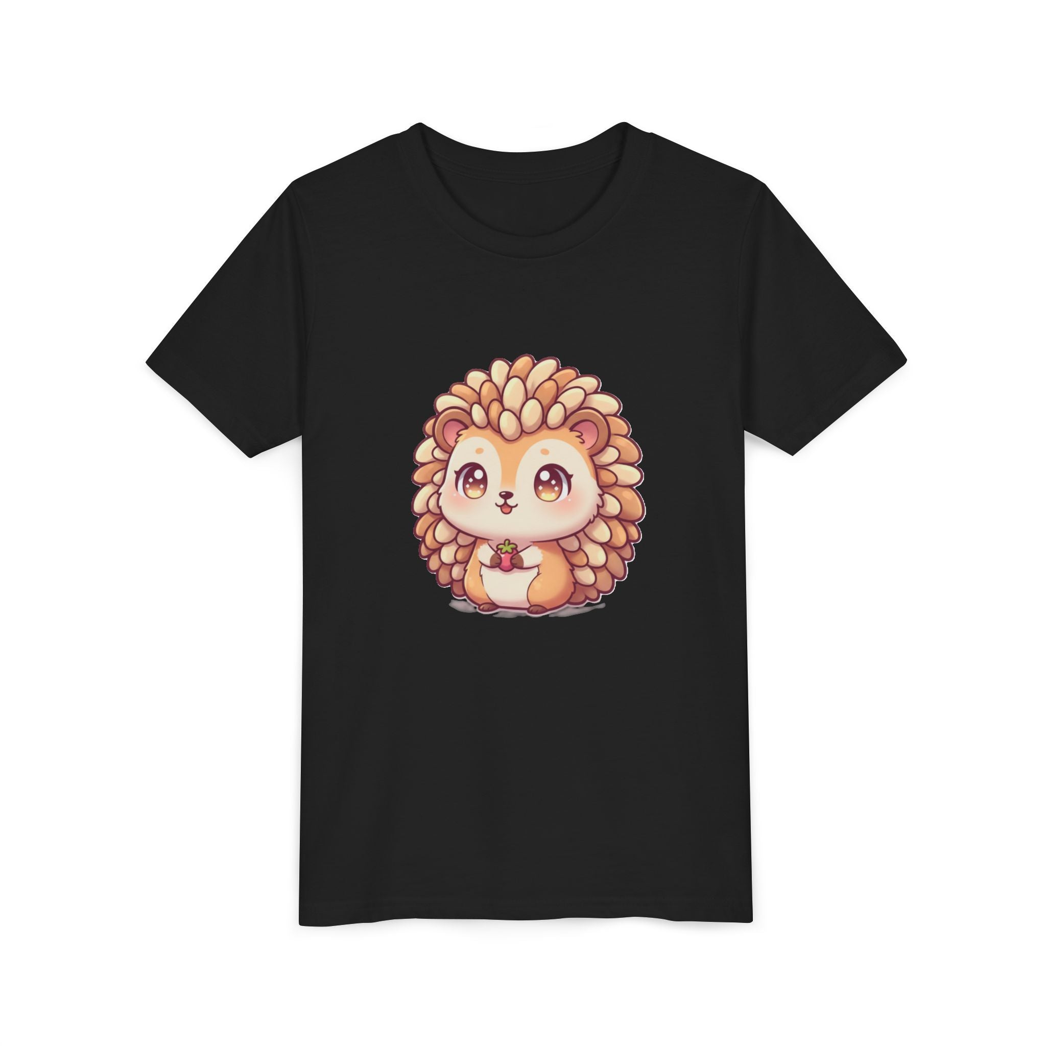 Cute Hedgehog Youth Tee — Adorable Cartoon Woodland Animal Kids Shirt
