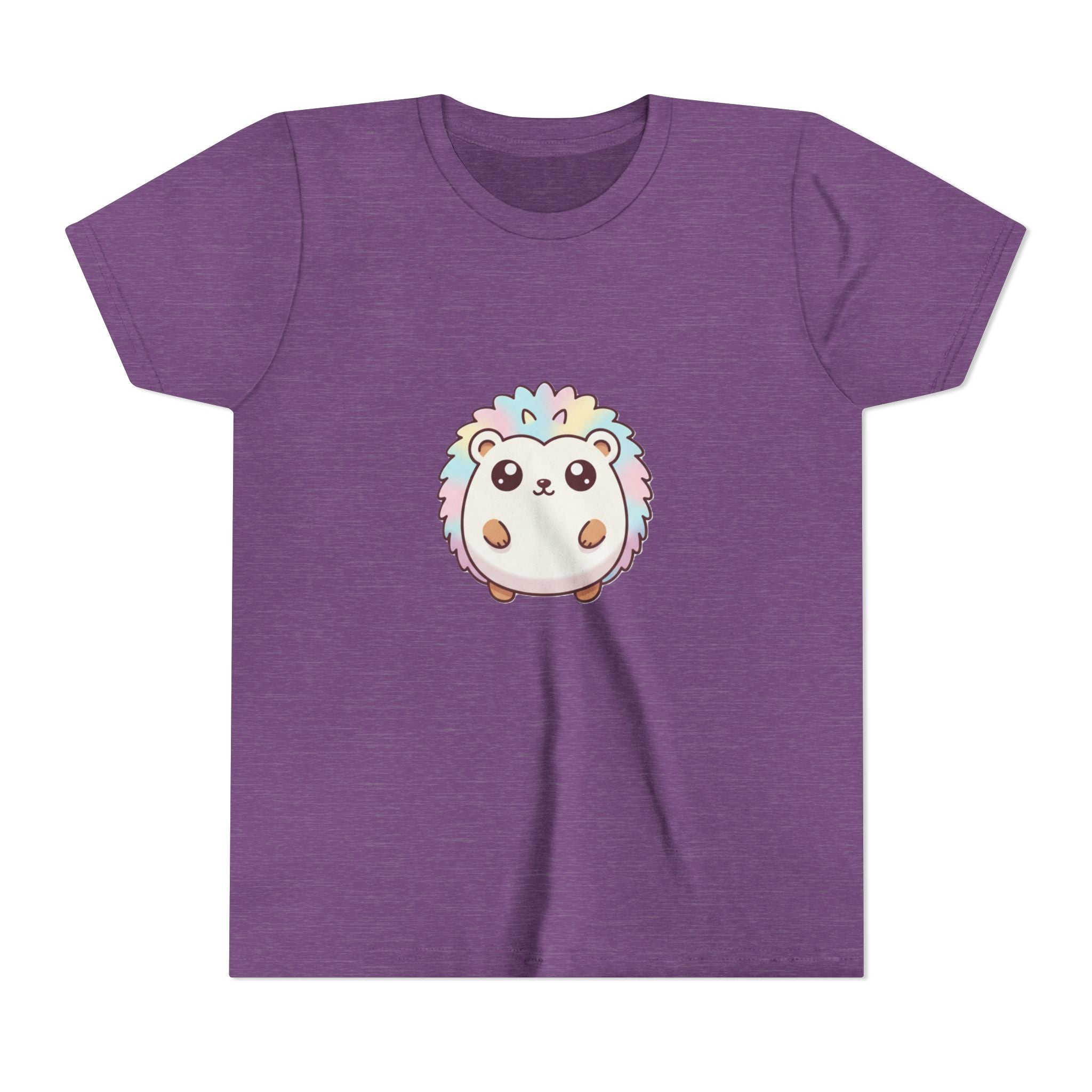 Kids Rainbow Hedgehog T‑Shirt — Cute Pastel Animal Youth Tee