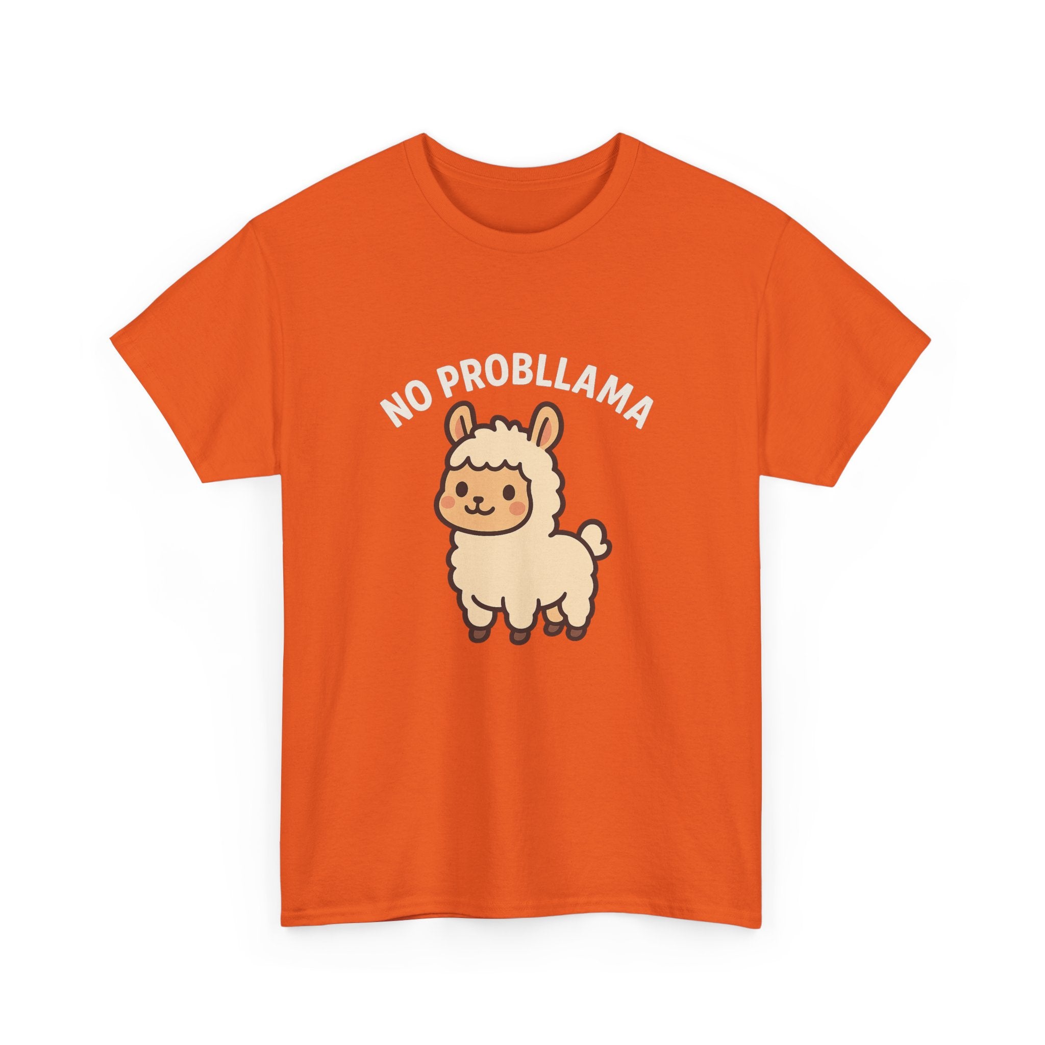 T‑Shirt — Cute “No Probllama” Llama Graphic Tee - Adult