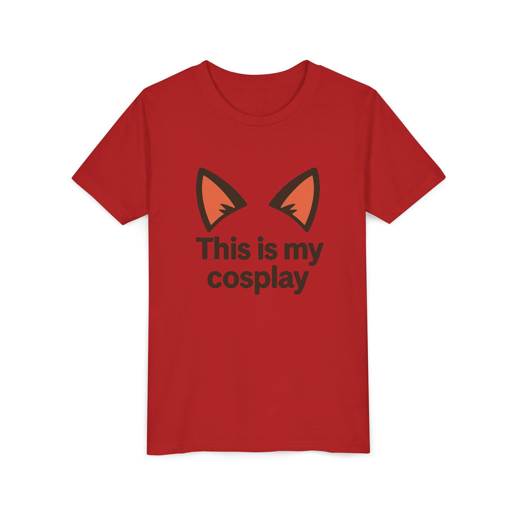 Youth Tee — "This Is My Cosplay" Fox Ear Costume Shirt