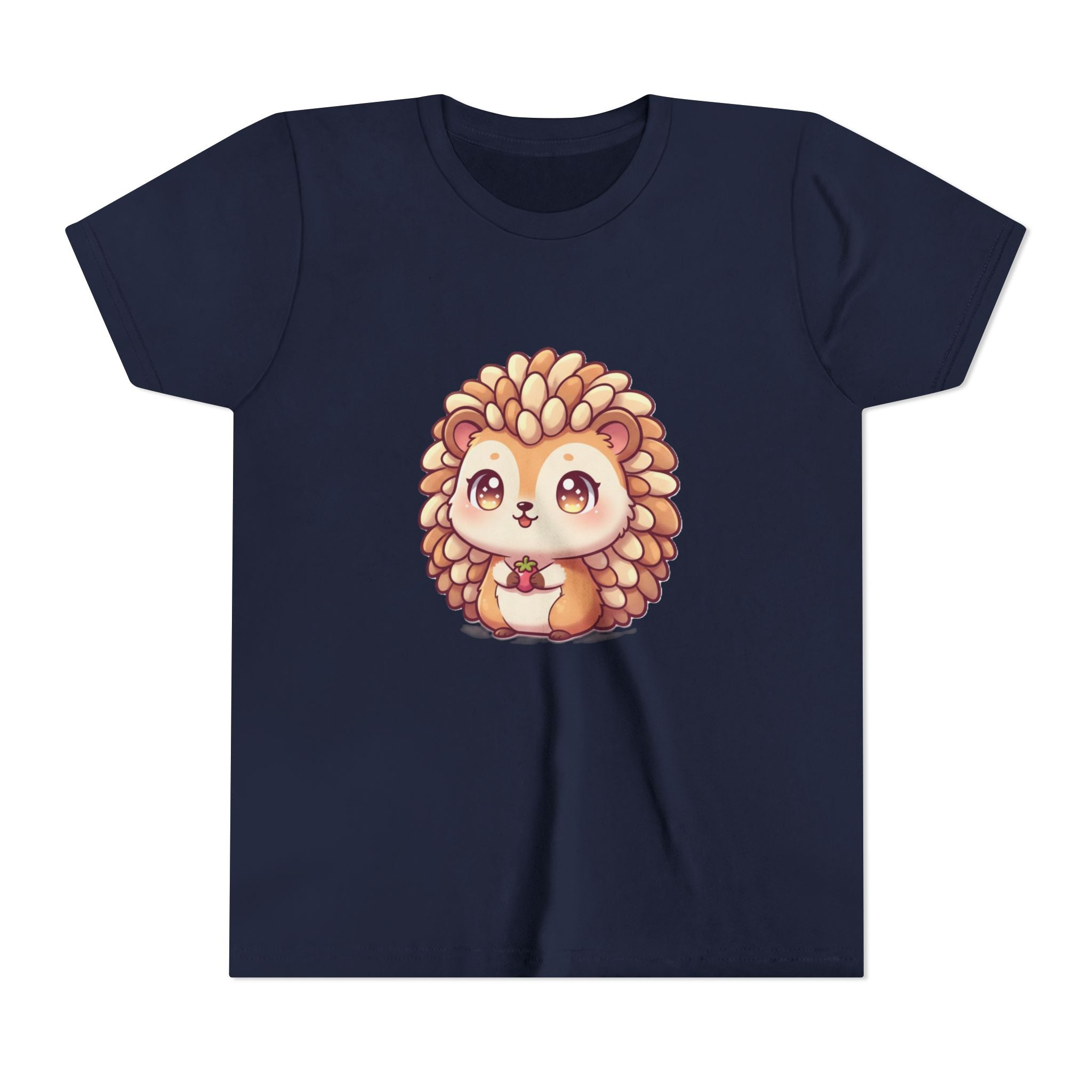 Cute Hedgehog Youth Tee — Adorable Cartoon Woodland Animal Kids Shirt