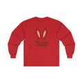Long Sleeve Tee — "This is my cosplay" Bunny Ears Graphic - Adult