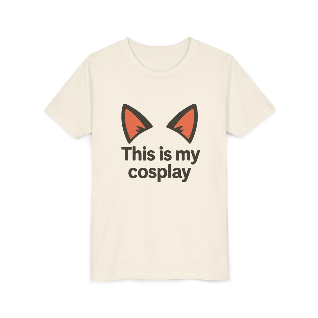 Youth Tee — "This Is My Cosplay" Fox Ear Costume Shirt