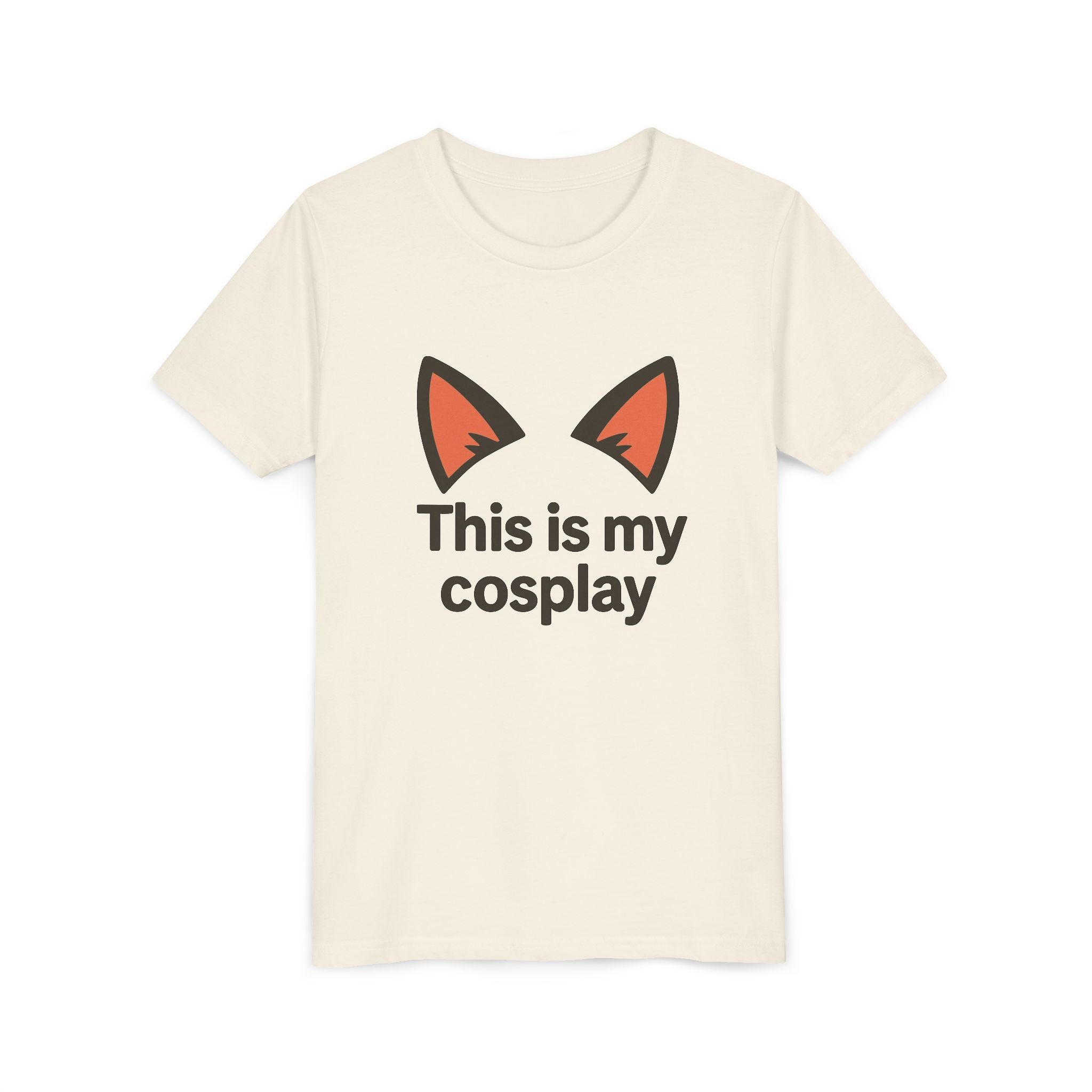 Youth Tee — "This Is My Cosplay" Fox Ear Costume Shirt