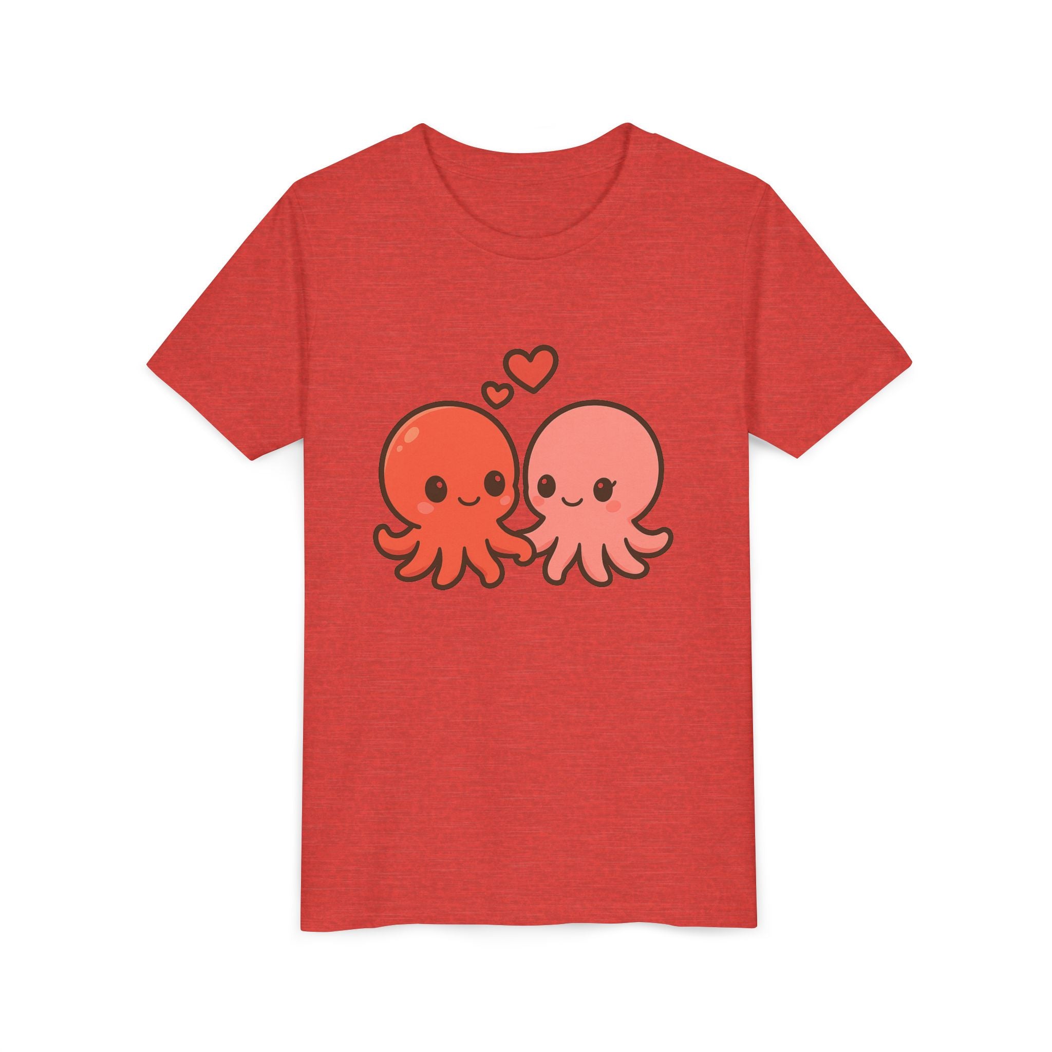 Cute Octopus Kids Tee – Kawaii Loving Octopus Graphic Youth T-Shirt