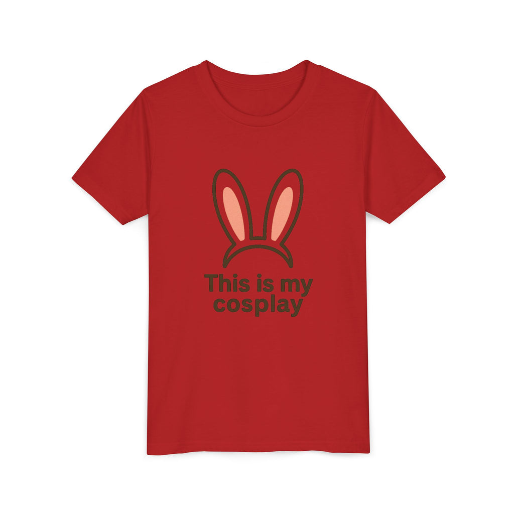 Youth Tee — "This is my cosplay" Bunny Ears Kids T‑Shirt