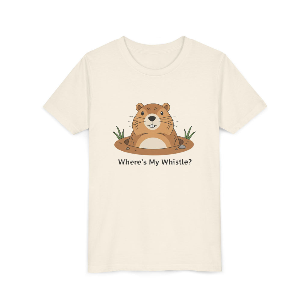 Groundhog Day Kid’s Tee — "Where's My Whistle?" Groundhog Graphic Youth T-Shirt