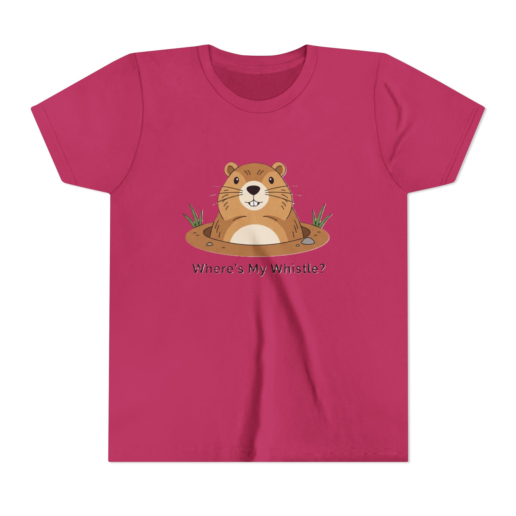 Groundhog Day Kid’s Tee — "Where's My Whistle?" Groundhog Graphic Youth T-Shirt