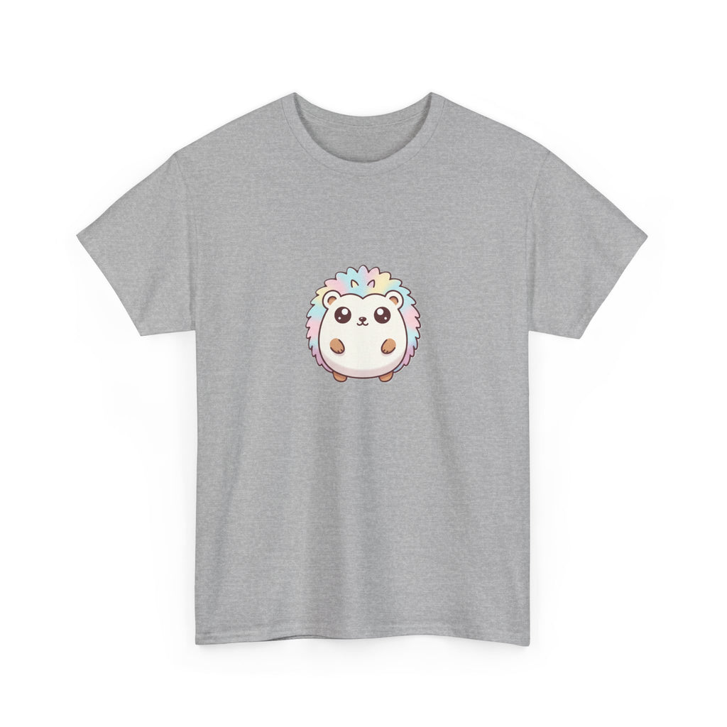Cute Rainbow Hedgehog T-Shirt — Kawaii Animal Graphic Tee - Adult